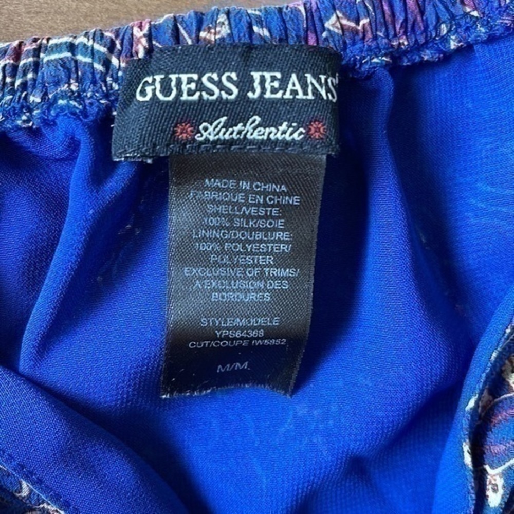 100% silk | gorgeous guess jeans dress - Picture 2 of 9